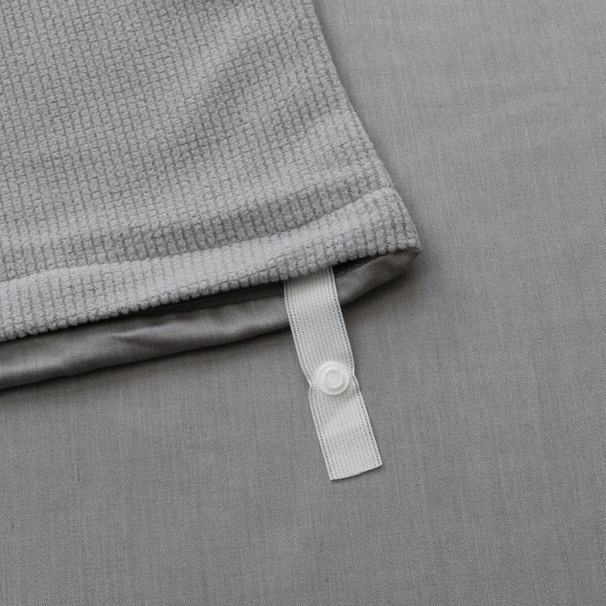 ムレにくい両面掛け布団カバー(グレー)