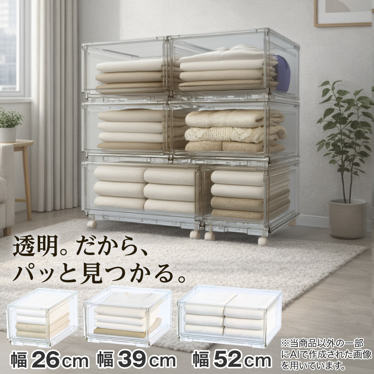 楽天市場】クリアケース（収納ケース・ボックス｜押入れ収納）：収納