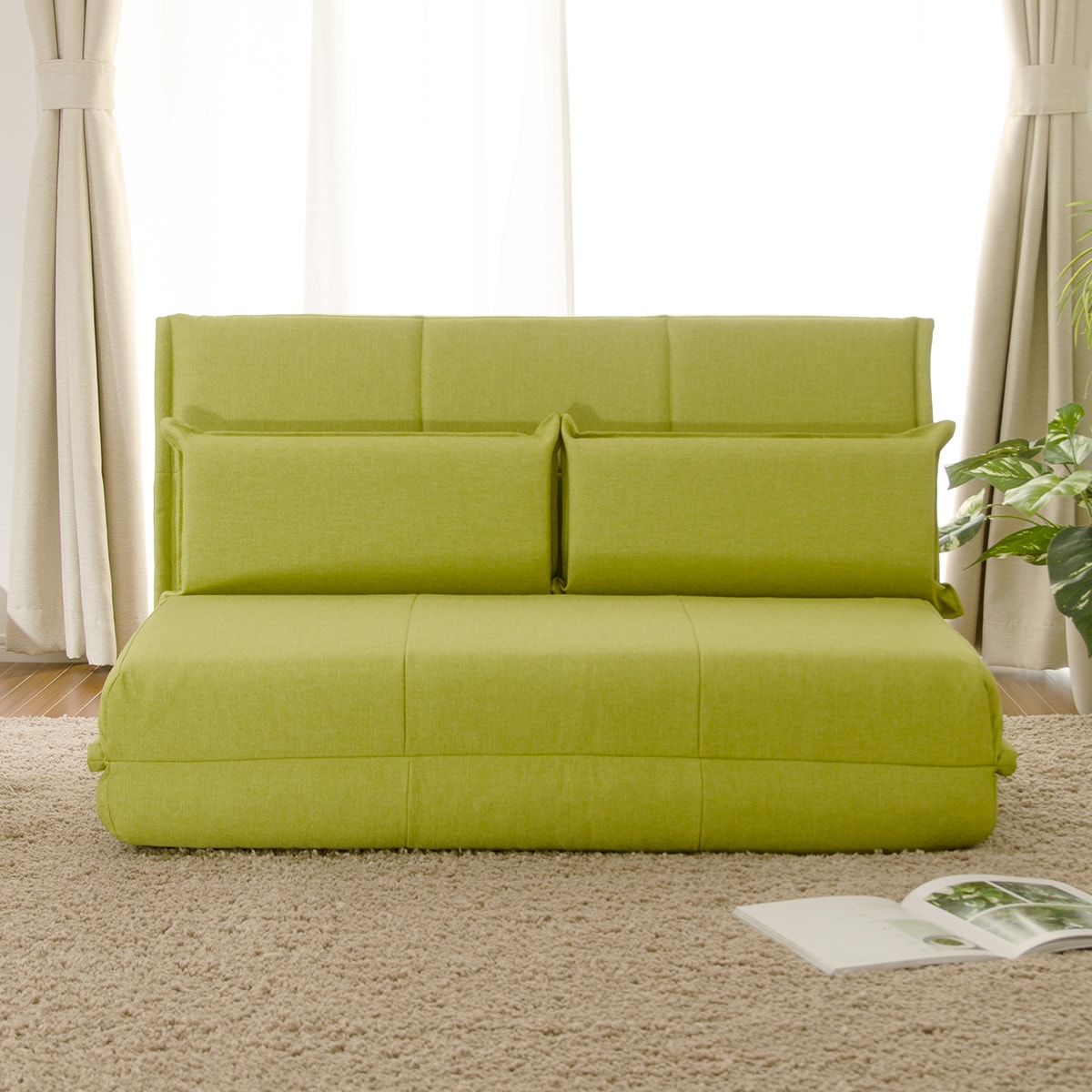 楽天市場】ニトリ（カラーグリーン）（ソファ・ソファベッド