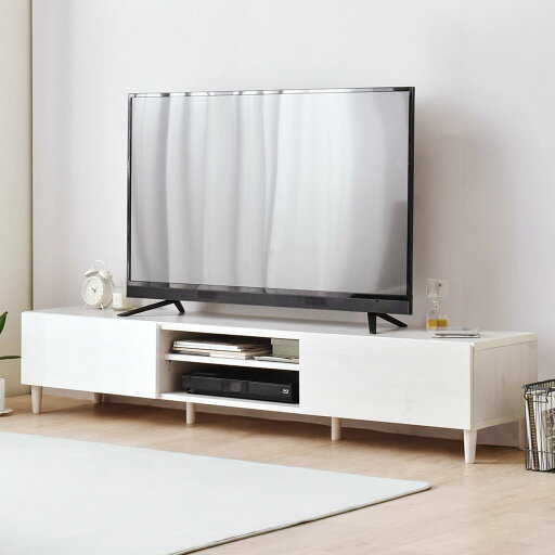 ニトリのフラットなフォルムのテレビ台(ローボード幅176cm ホワイトウォッシュ)  【・メーカー直送品】 【1年保証】 【期間限定価格：1/1〜2/2まで】(テレビ台)