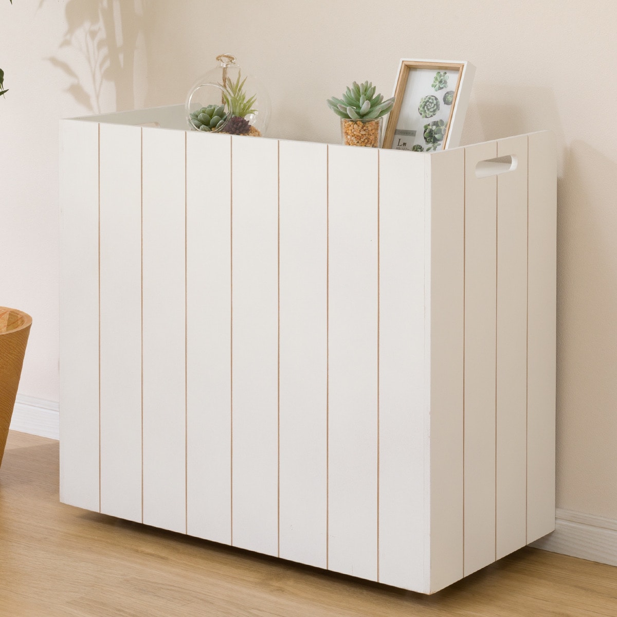 おまとめ収納リビングワゴン(ワイド WH)  【・メーカー直送品】 【1年保証】