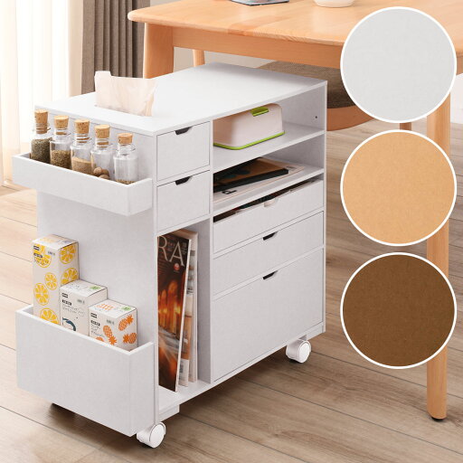 ニトリのダイニングテーブル下ワゴン大  メーカー直送・(リビング収納)