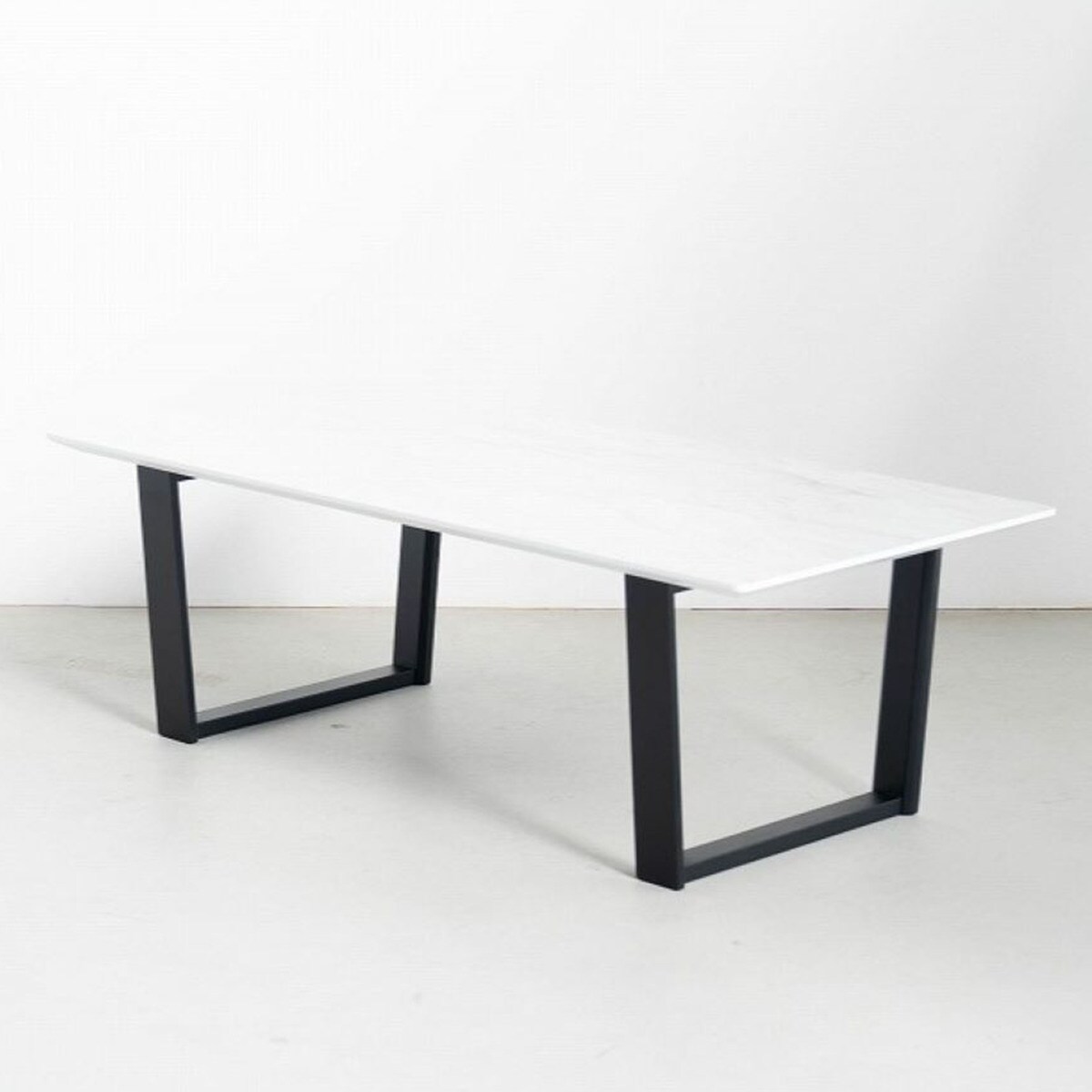 光沢のある大理石柄センターテーブル　　メーカー直送・