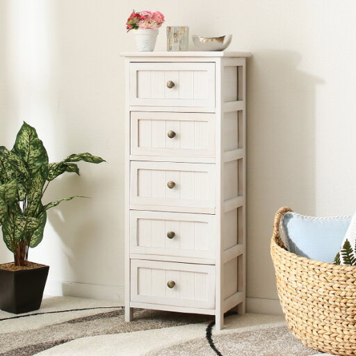 ニトリのワンルームにもぴったりの大人可愛いホワイトシャビーコンパクトチェスト (WH 85)  メーカー直送・ 夏の感謝祭期間限定価格:9/24まで(リビング収納)