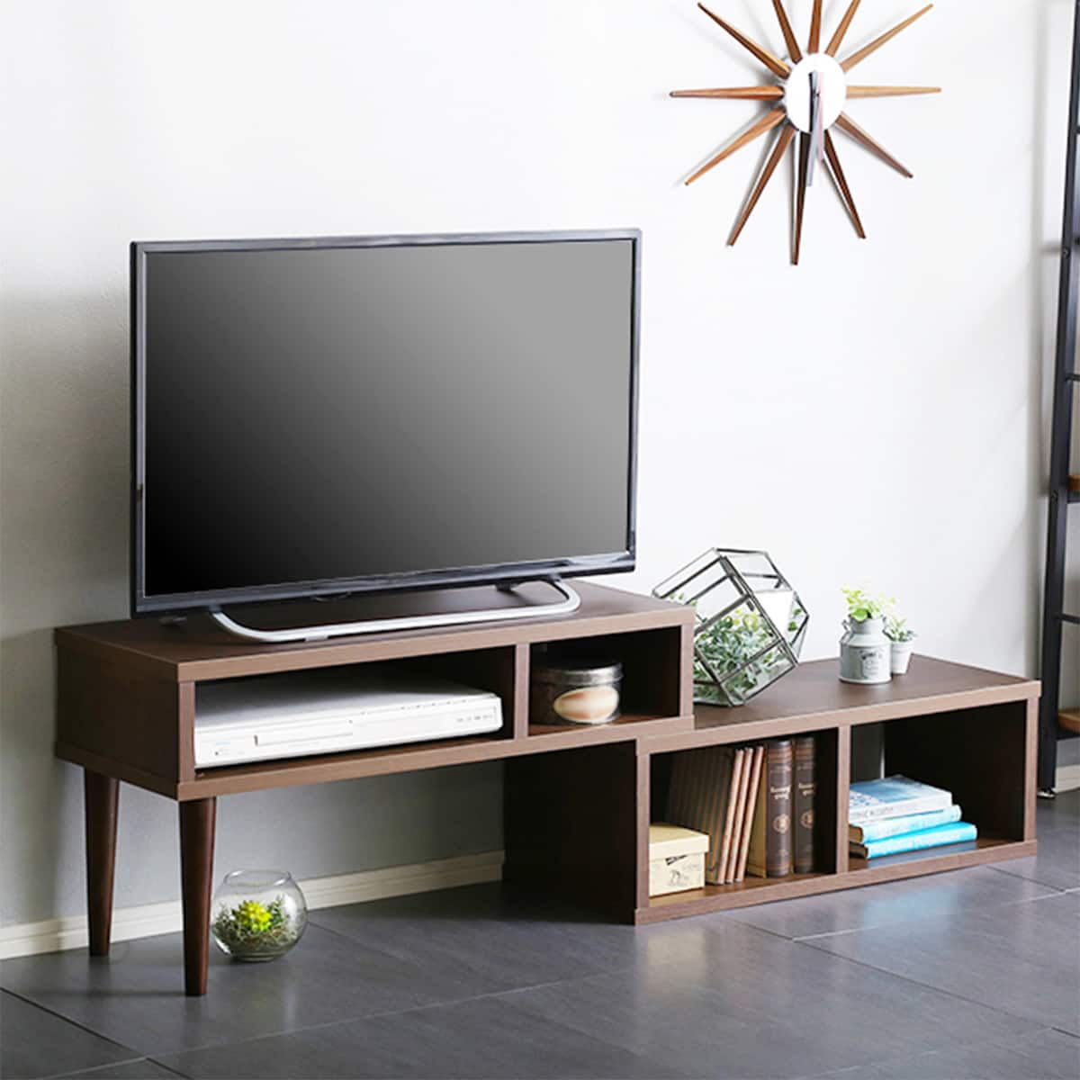 奥行き30cm伸長式テレビ台 （幅75-135cm WAL） ニトリ　メーカー直送・送料無料