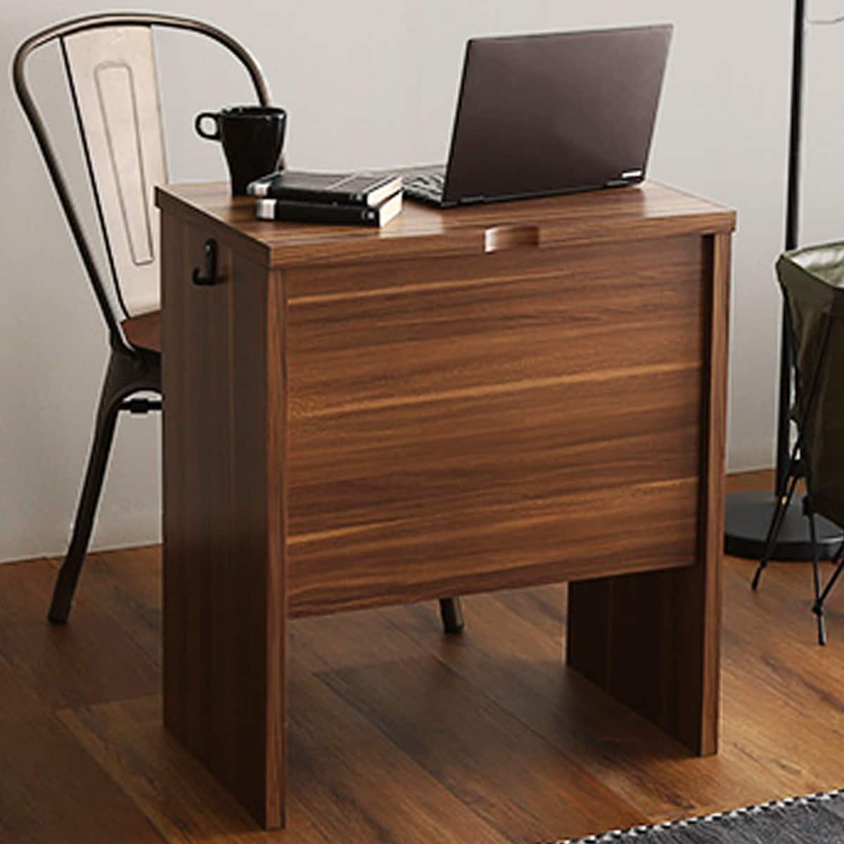 省スペースタイプのシンプルデスク （幅60cm WAL） 　メーカー直送・