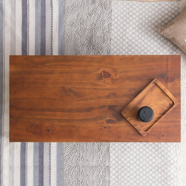 天然木パイン材　センターテーブル （CRS 幅90cm） 　メーカー直送・