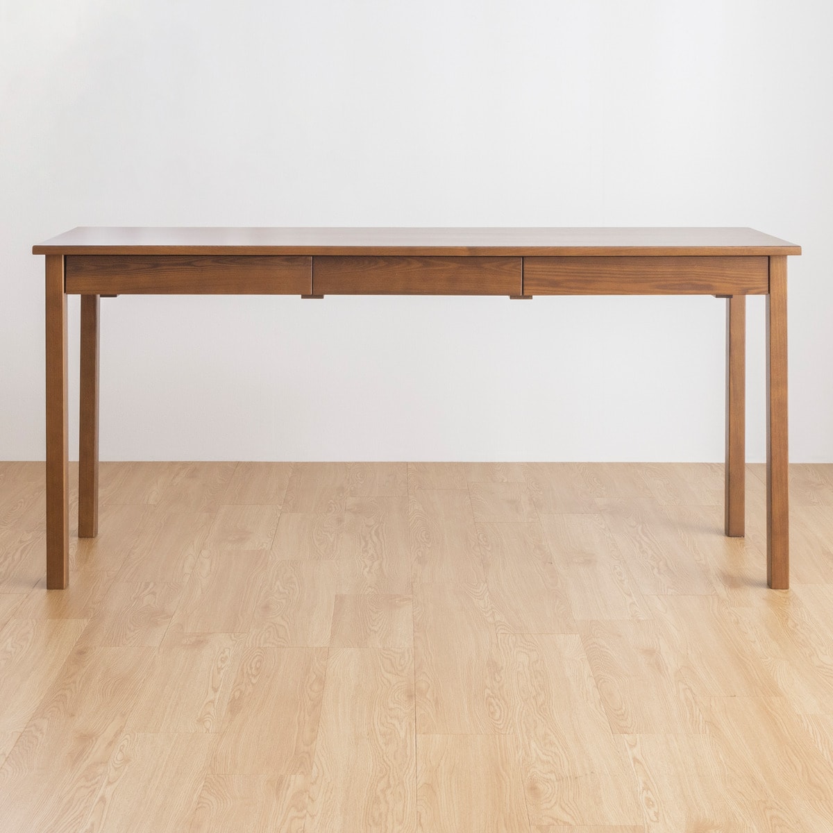 タモ材を使用した丈夫なデスク（幅155cm LB BR）  【・メーカー直送品】 【1年保証】