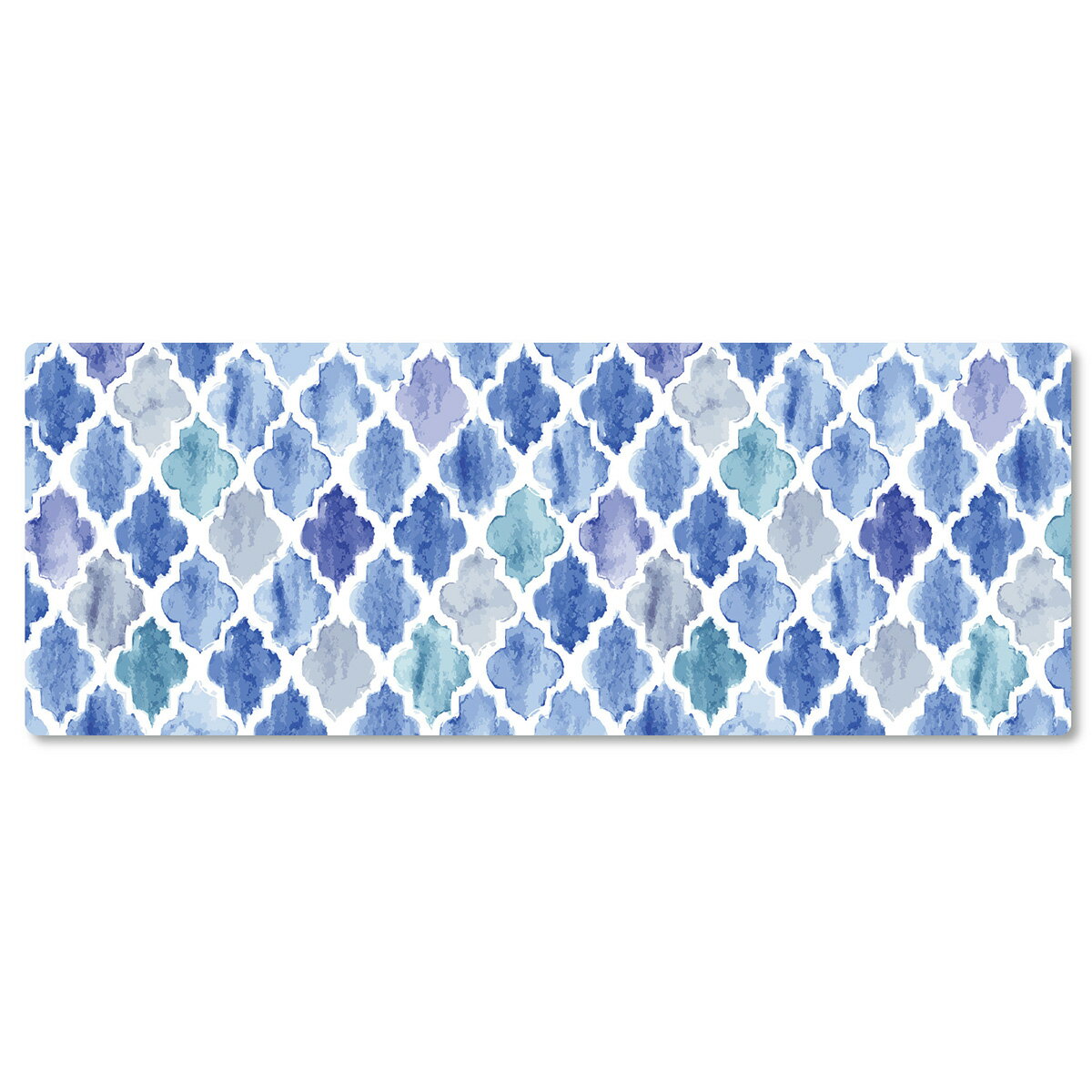 弾力感が心地よい拭けるキッチンマット 厚み6mm (モロッカン)