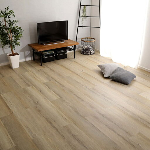 ニトリのはめ込み式フロアタイル 12枚(シャビーオーク 約1.5畳分)  【・メーカー直送品】 【1年保証】(ラグ・マット)