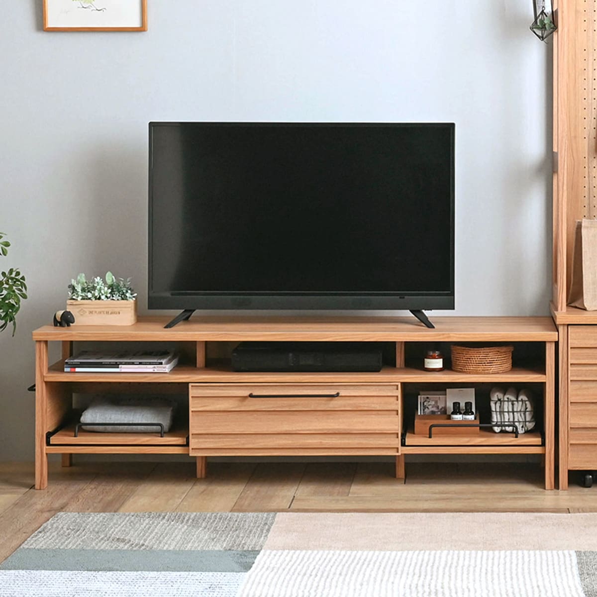 北欧スタイルテレビ台(ローボード幅150cm LBR)  【・メーカー直送品】 【1年保証】