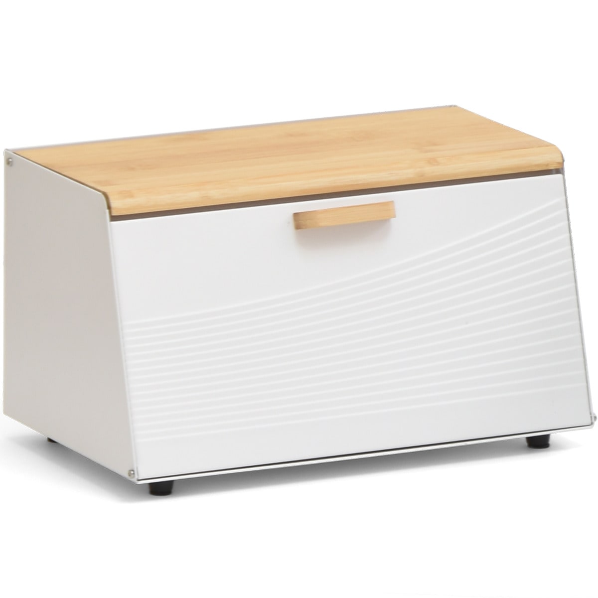 インテリアになじむスリムなブレッドケース （ホワイト） 　メーカー直送・