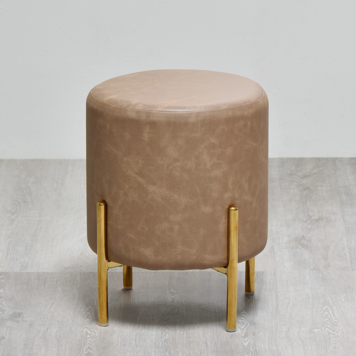 ニトリのレザー調 円柱型スツール （MBW） 　メーカー直送・(チェア・椅子)