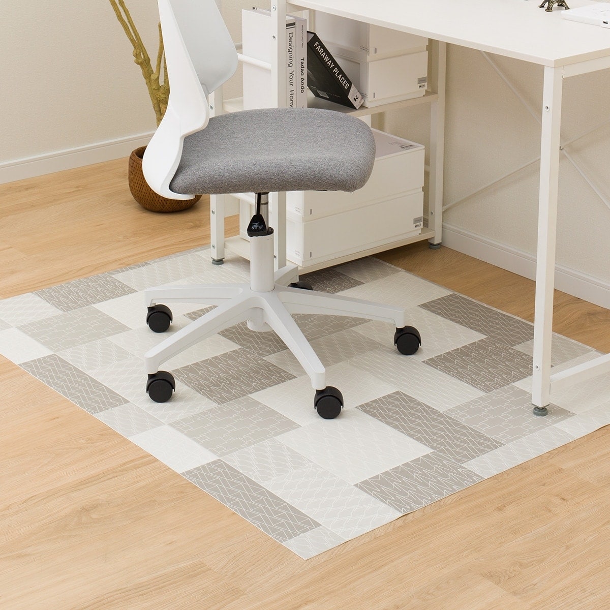 ニトリのチェアマット E-1118(100X130)【メーカー直送・】(ラグ・マット)