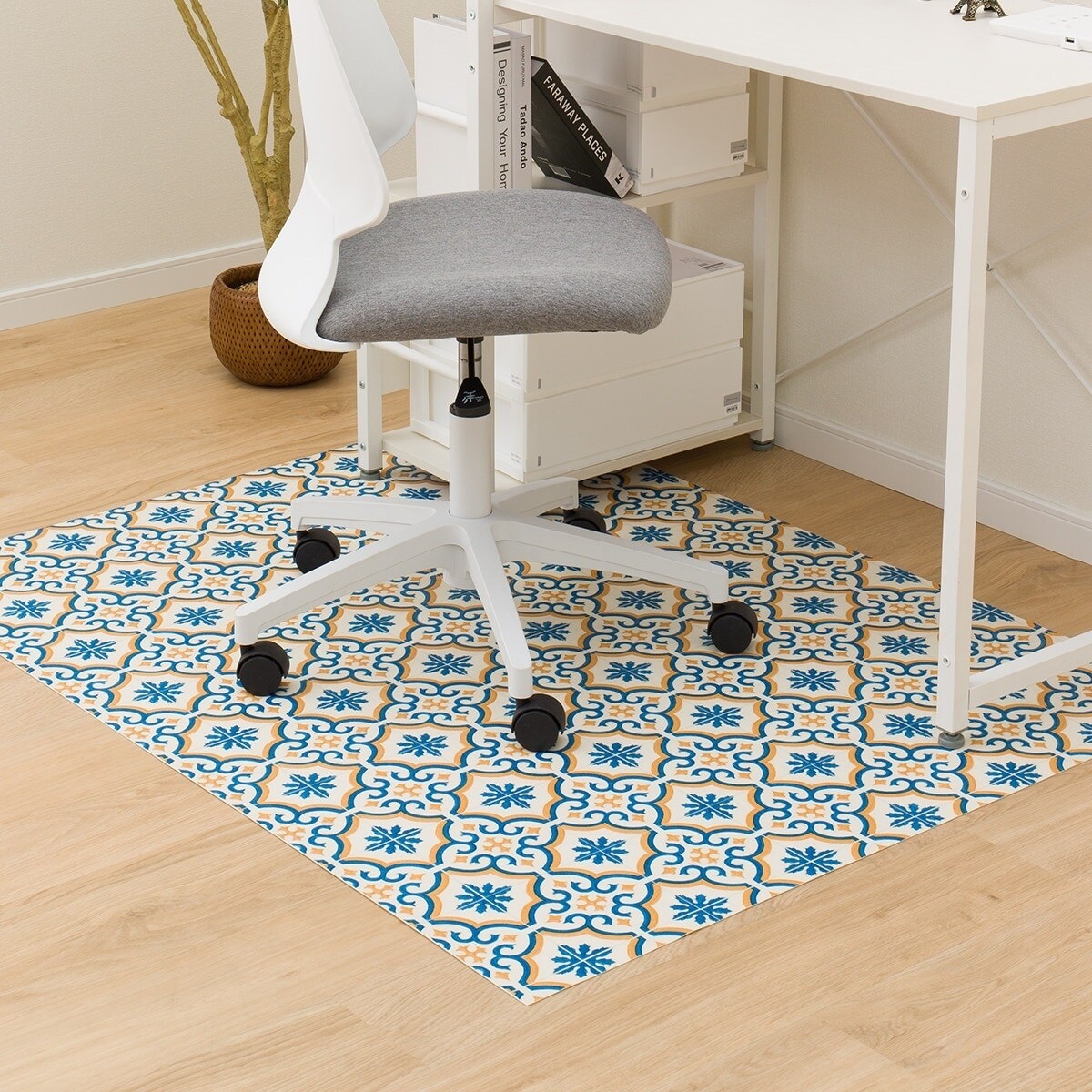 ニトリのチェアマット E-1123(100X130)【メーカー直送・】(ラグ・マット)