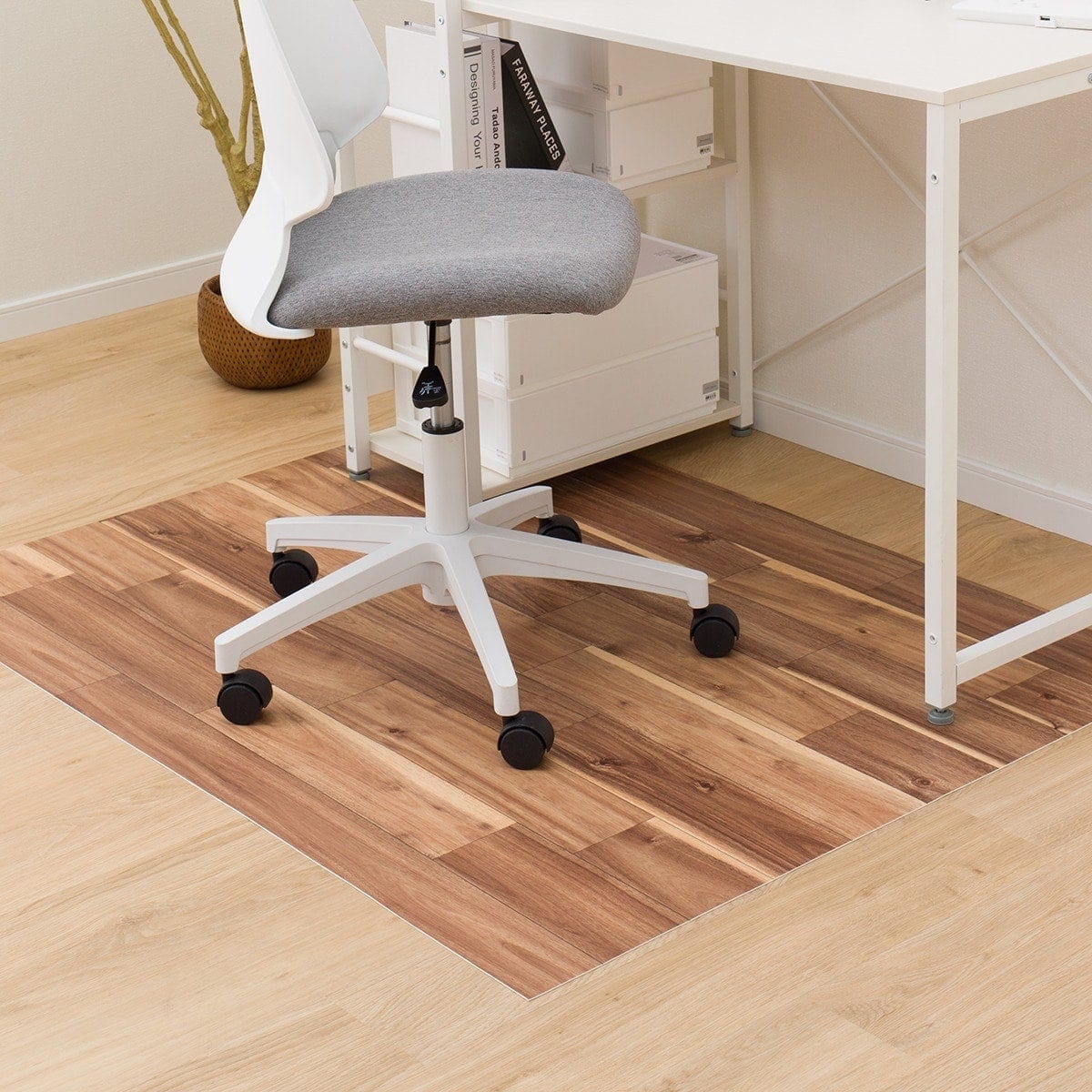 ニトリのチェアマット E-1007(100X130)【メーカー直送・】(ラグ・マット)