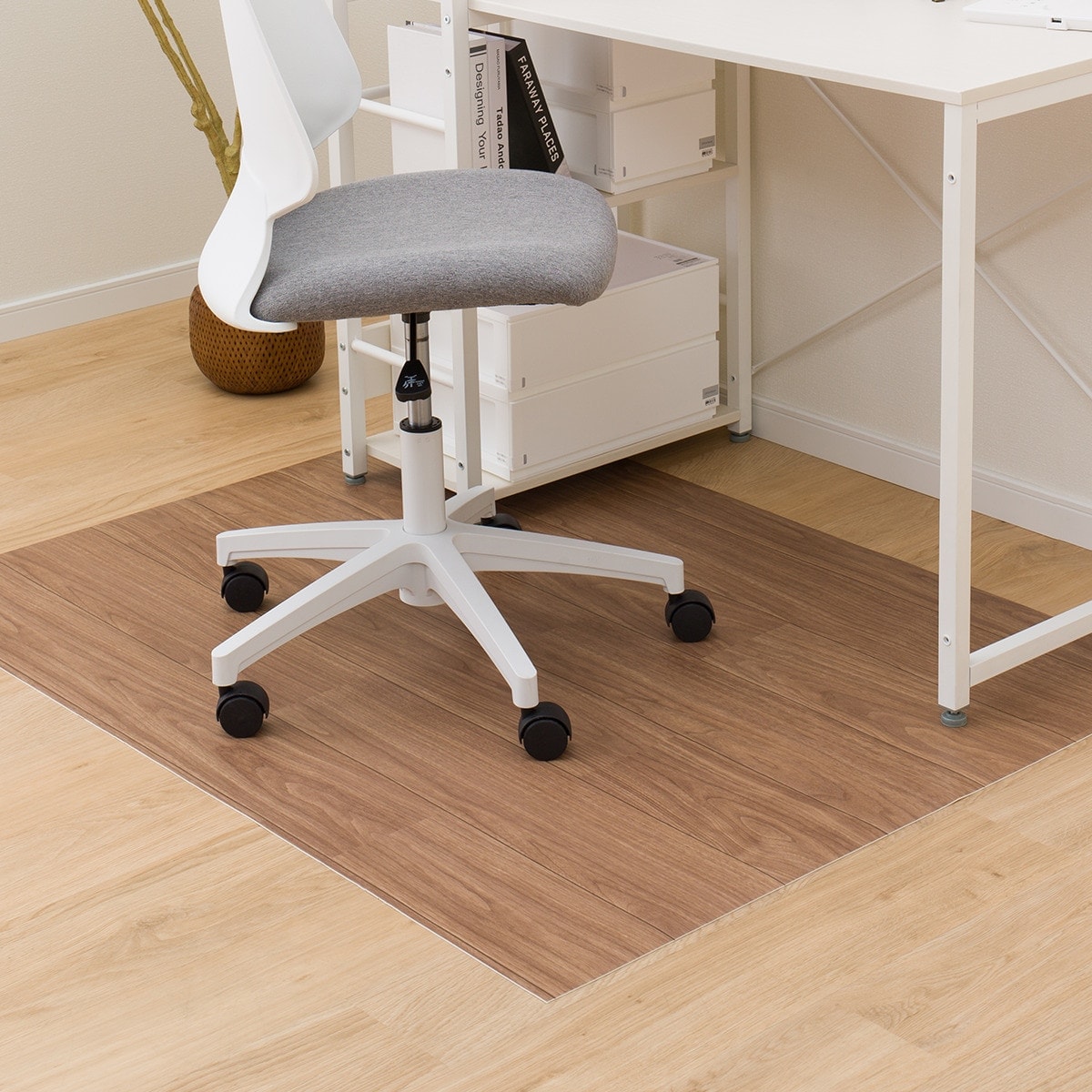 ニトリのチェアマット E-1023(100X130)【メーカー直送・】(ラグ・マット)