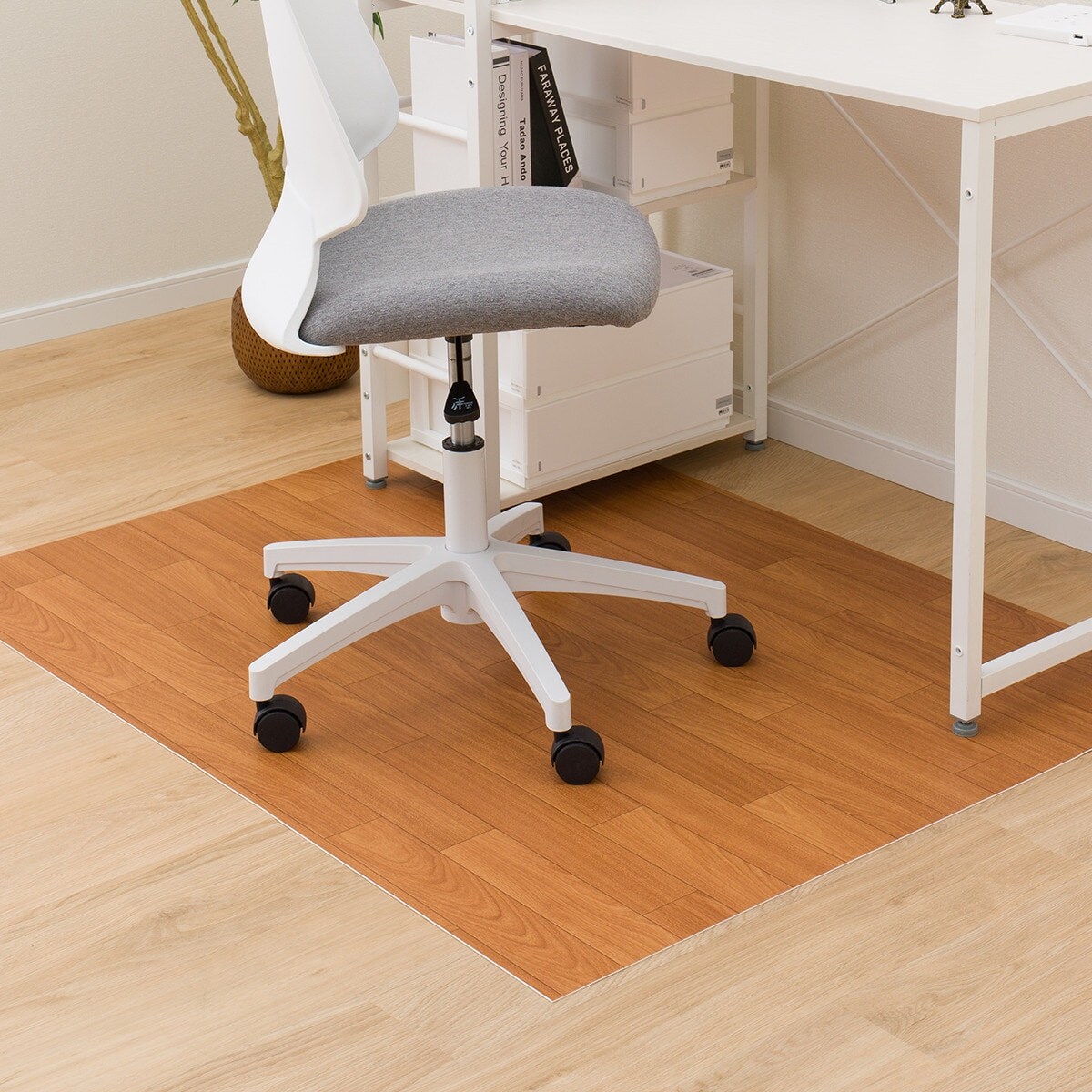 ニトリのチェアマット E-1039(100X130)【メーカー直送・】(ラグ・マット)