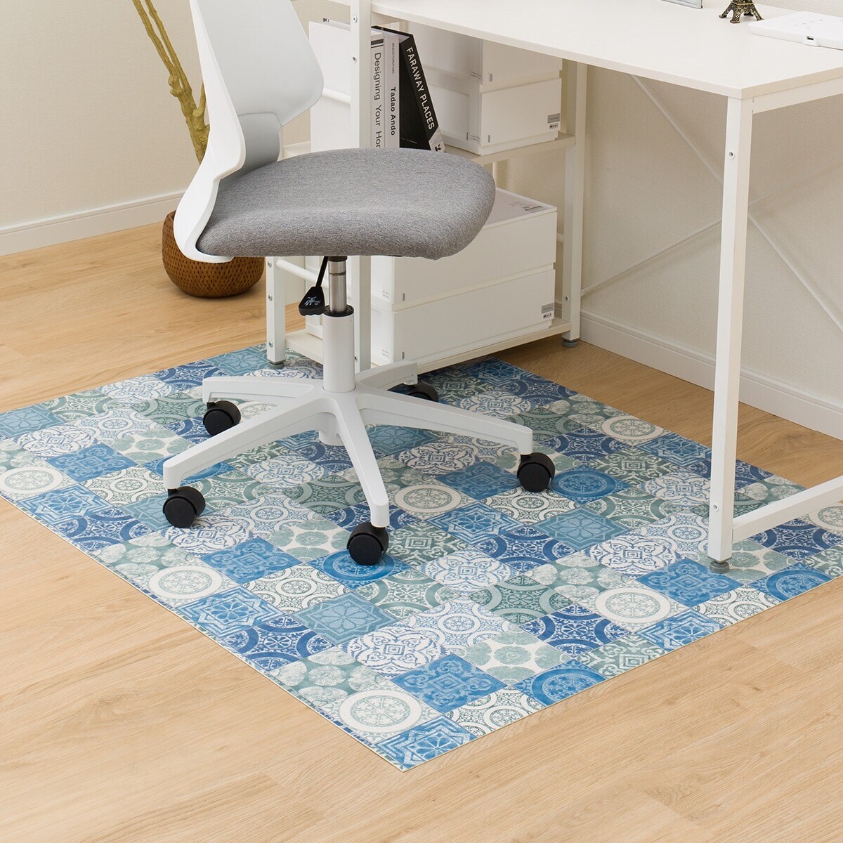 ニトリのチェアマット S-1415(100X130)【メーカー直送・】(ラグ・マット)