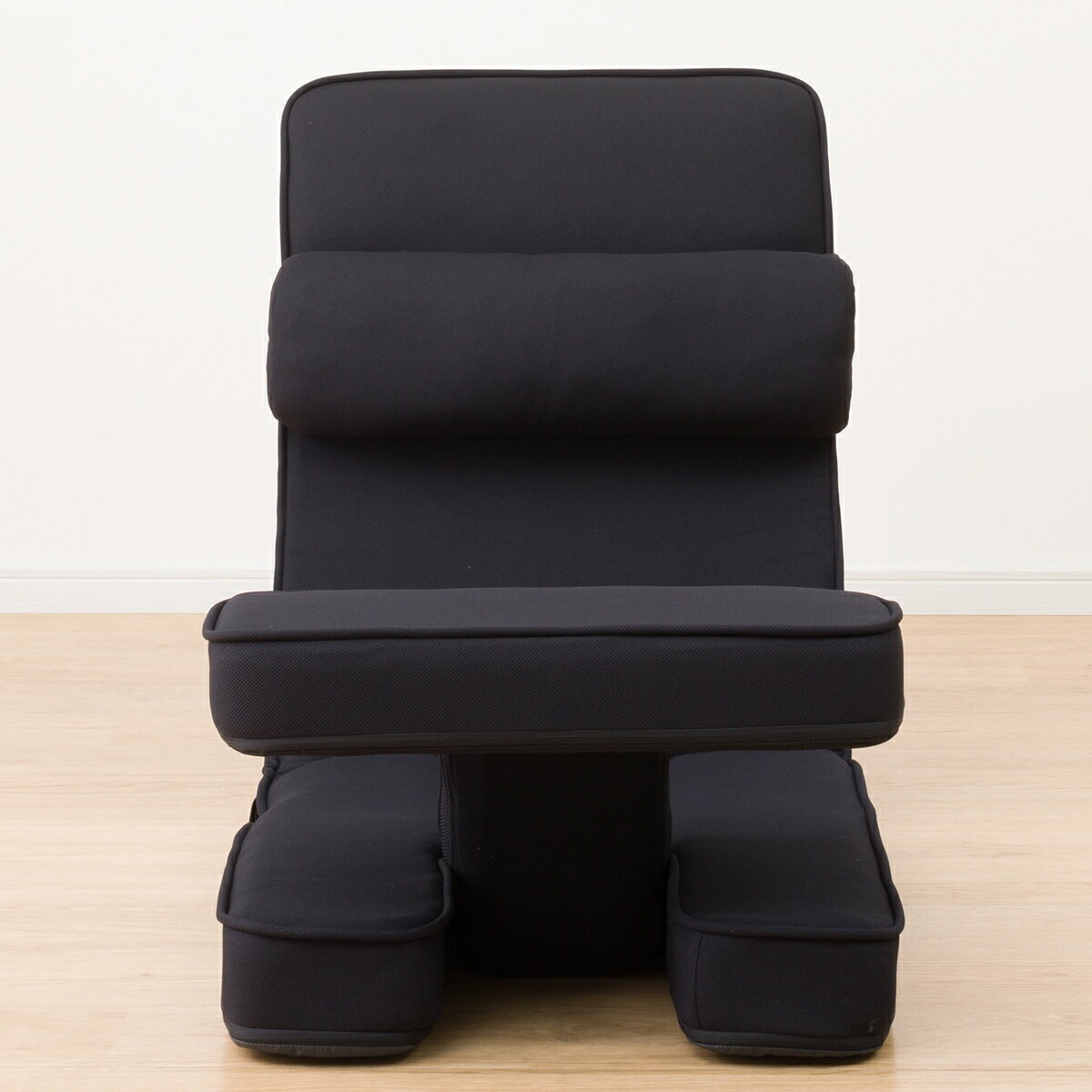 ゲーミング座椅子ワイド(レバー付き BK)