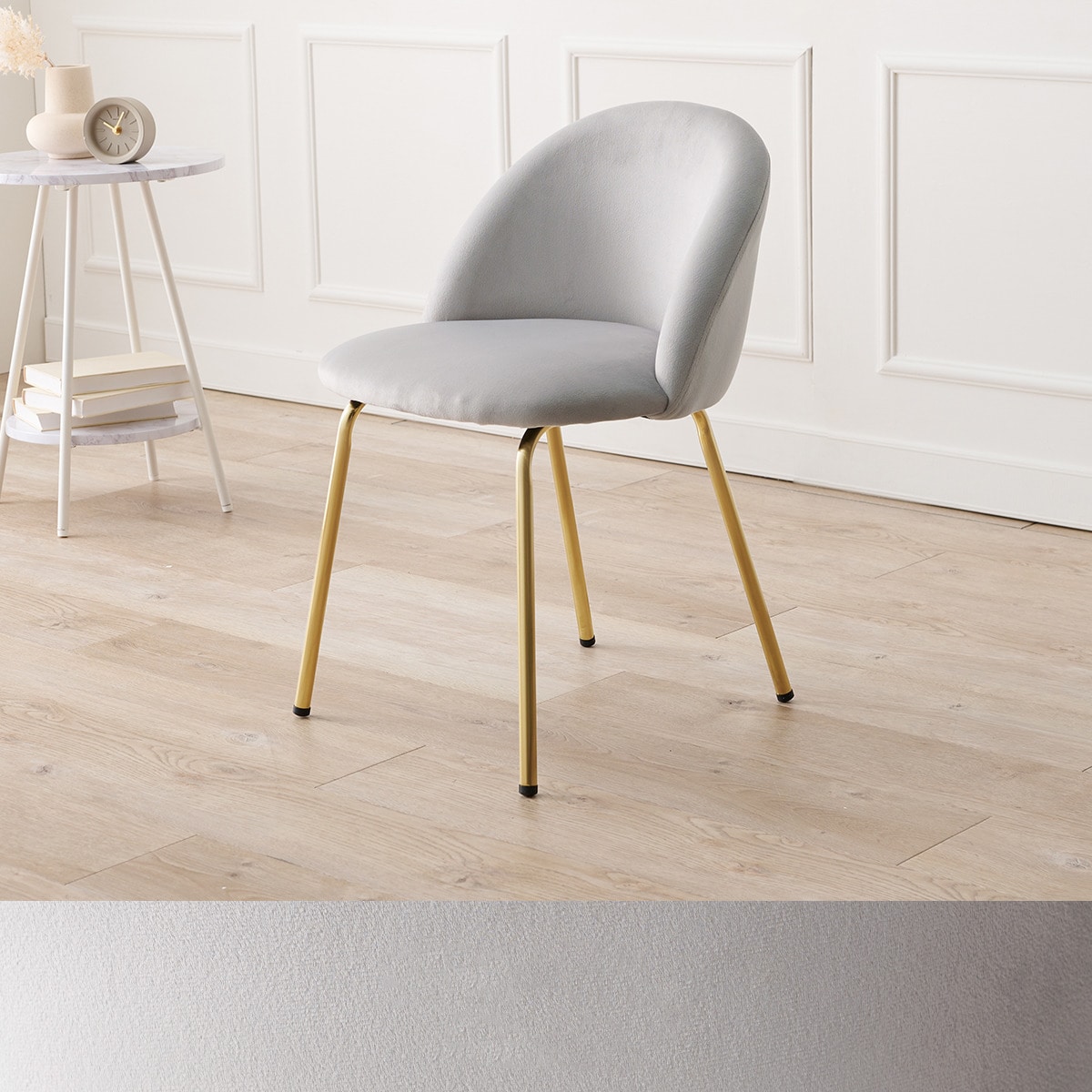 カラーチェア　マル （LGY） 　メーカー直送・