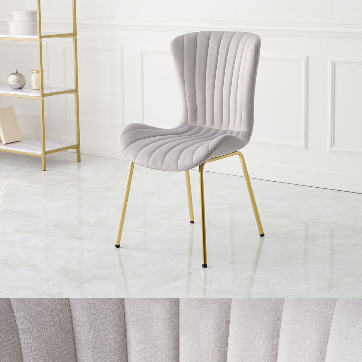 カラーチェア　ハイ （LGY） 　メーカー直送・