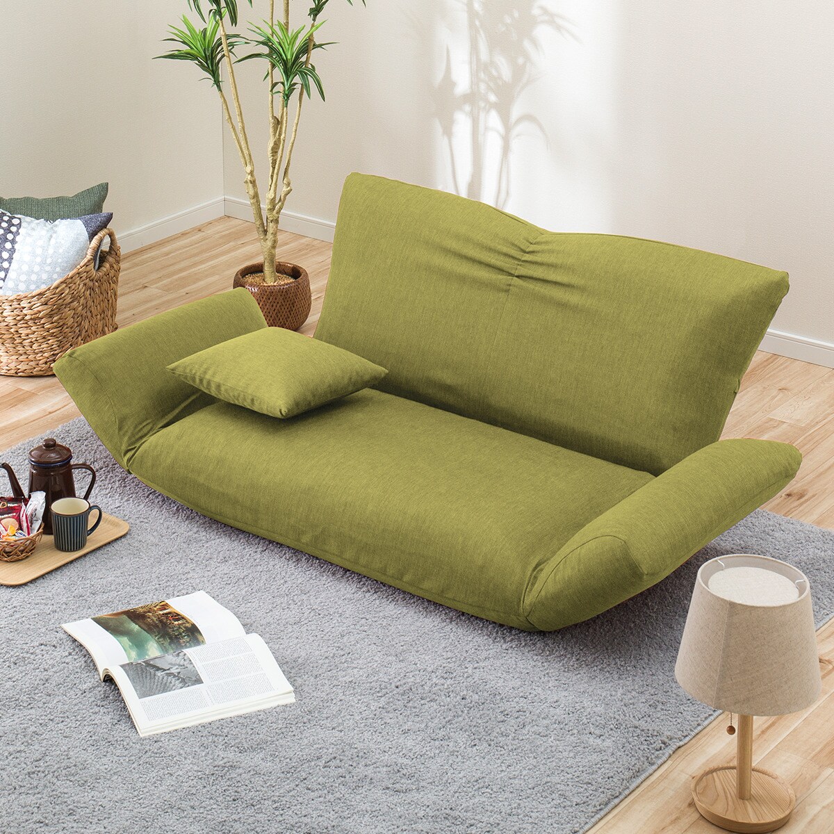 カジュアルソファ （Nクラウン YGR） 　メーカー直送・