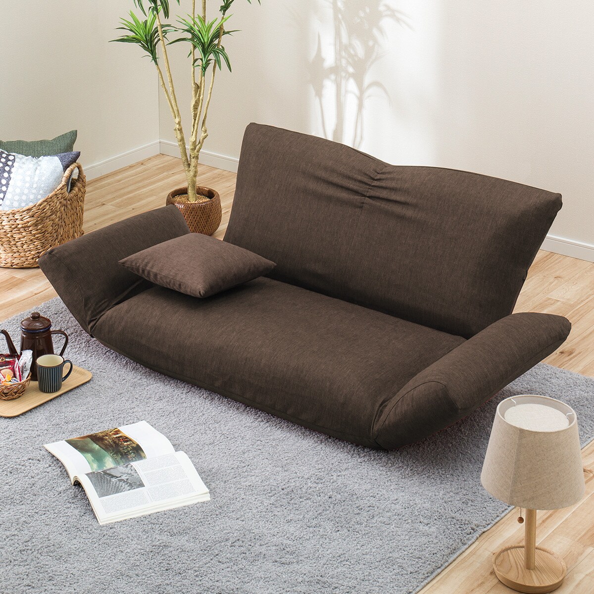 カジュアルソファ （Nクラウン DBR） 　メーカー直送・