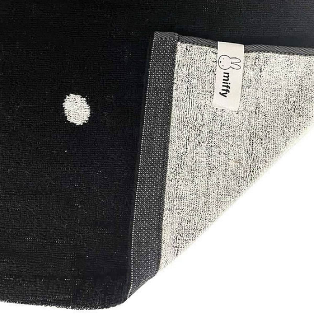 miffy　ブラックミッフィー　フェイスタオル　34×80