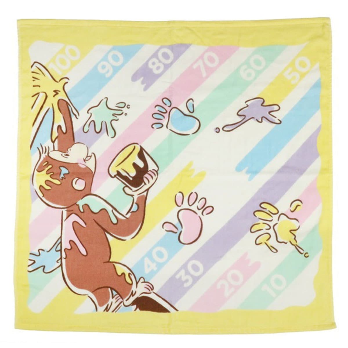 おさるのジョージ パステルジョージ 湯上げタオル ガーゼ 90×90 ニトリ 【玄関先迄納品】