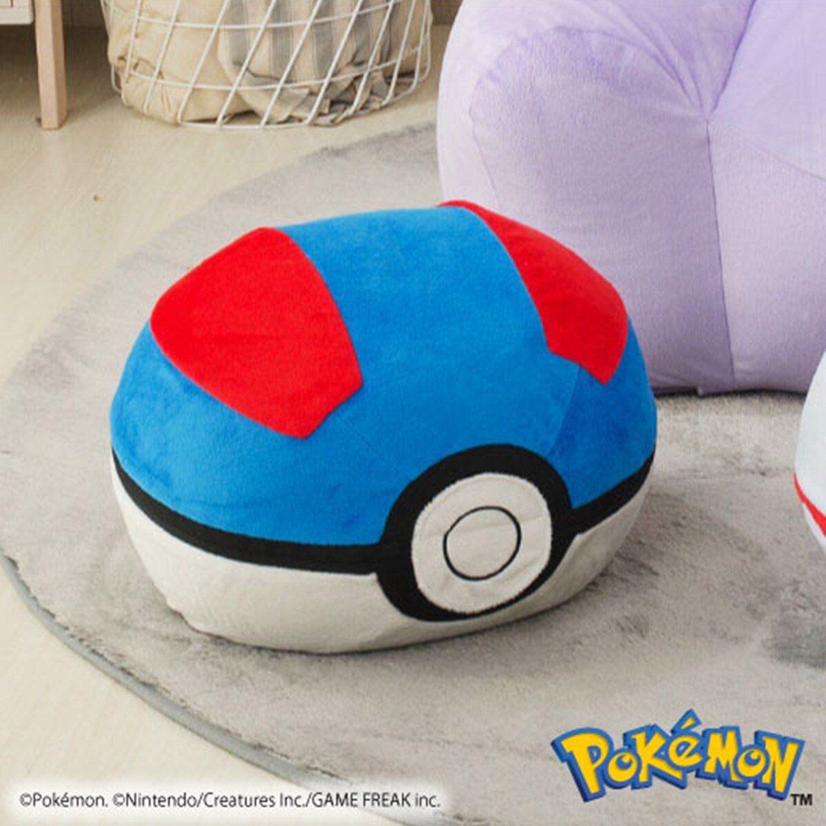 スーパーボールオットマン(ポケットモンスター)【メーカー直送・送料無料】 ニトリ