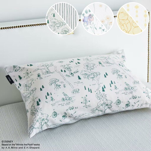 ニトリのプーさんピローケース  メーカー直送・(布団・寝具)