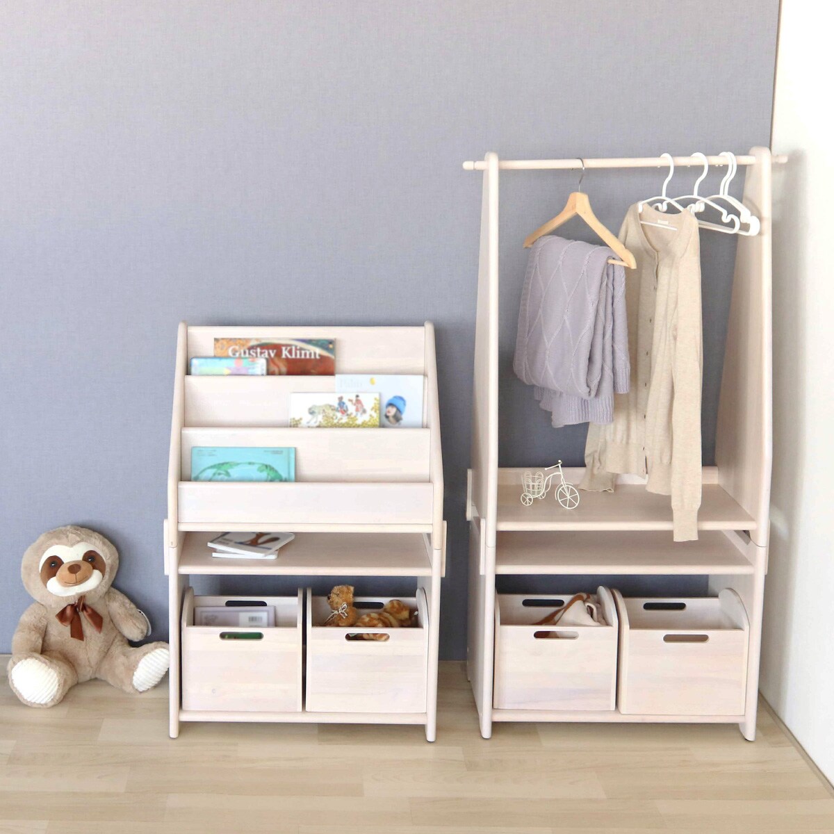 キッズハンガーラック （WH） 　メーカー直送・