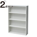 コミックラック 薄型4段 (WW) 2個セット ニトリ メーカー直送・送料無料