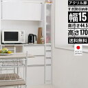 扉付き隙間収納 (幅15cm) ニトリ メーカー直送・送料無料