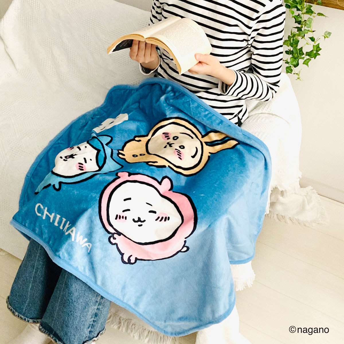 ちいかわ ひざかけ 寝よっか (ちいかわ/ハチワレ/うさぎ）