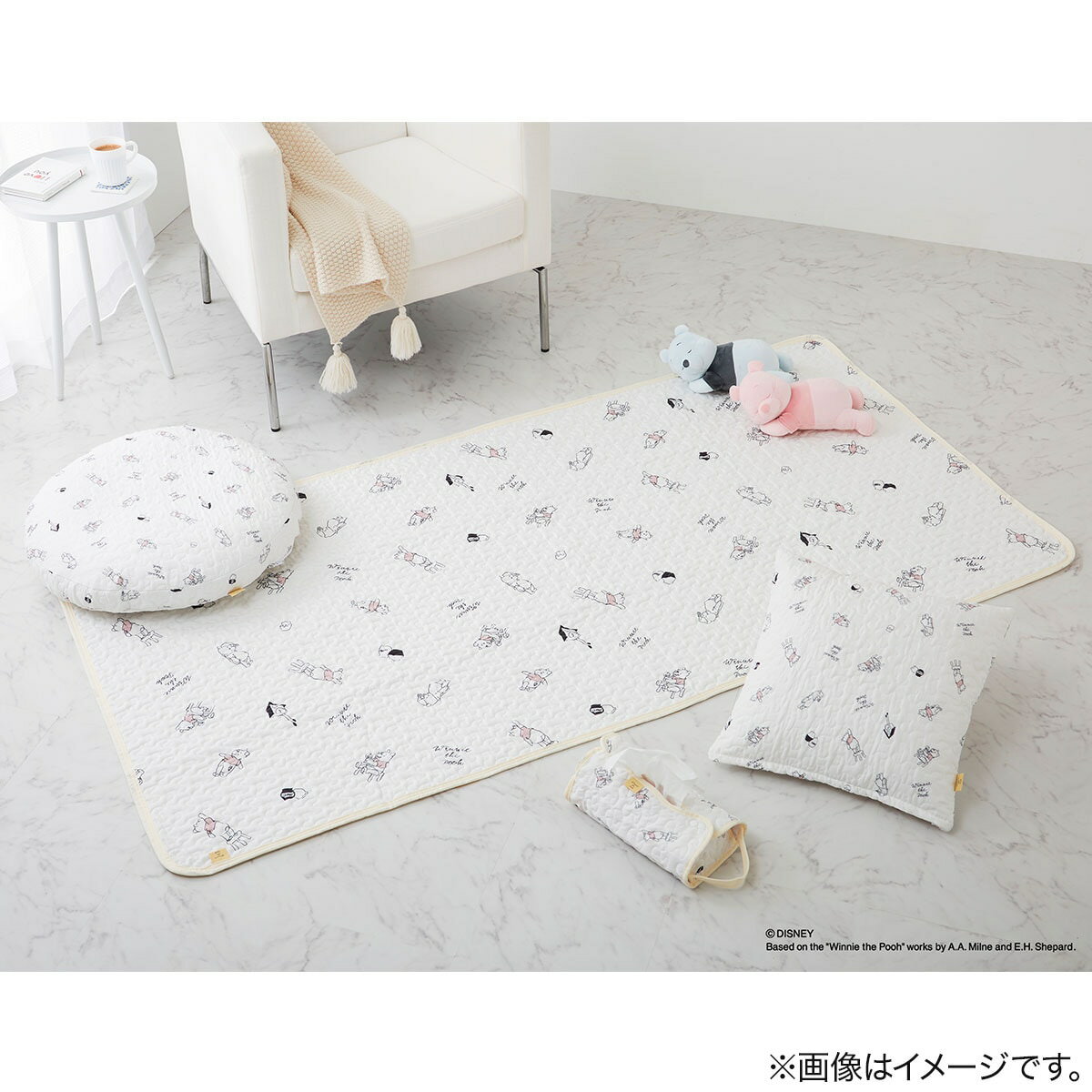 くまのプーさん イブル風 アクセントラグ 100×195cm