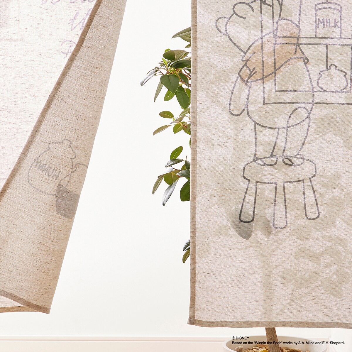 くまのプーさん のれん 韓国風