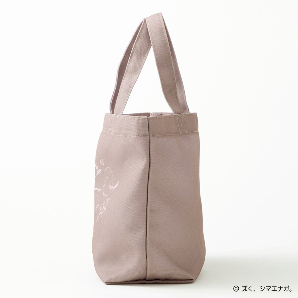 ぼく、シマエナガ。 ランチトート(ブラウン)