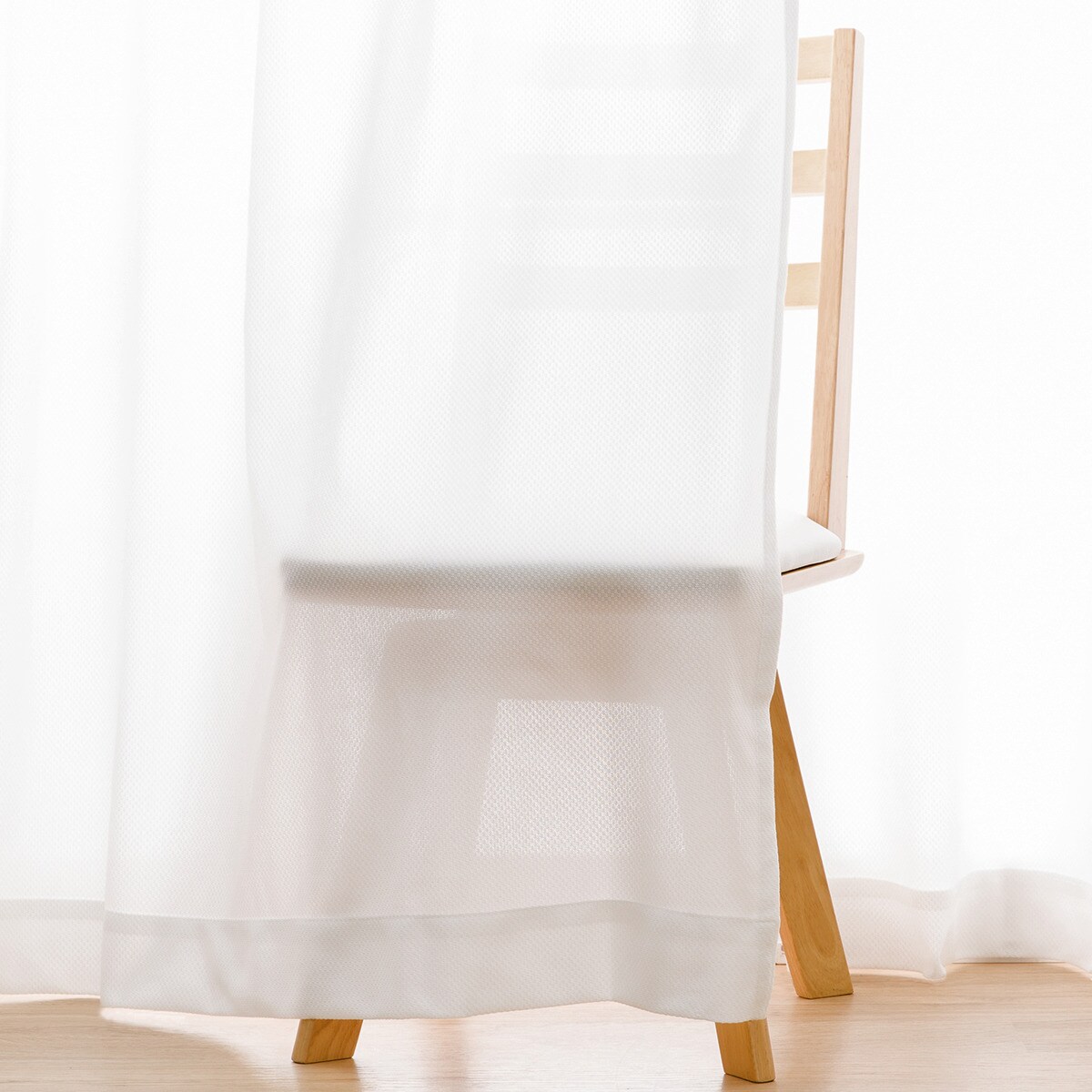 遮熱・遮像レースカーテン(PL DH26) オフホワイト   デコホーム