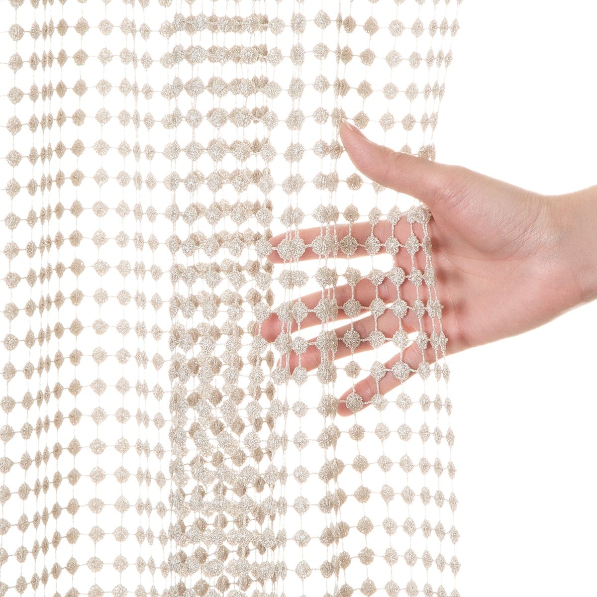 はさみでカットできる間仕切りカーテン (85X220 BE DH105)   デコホーム