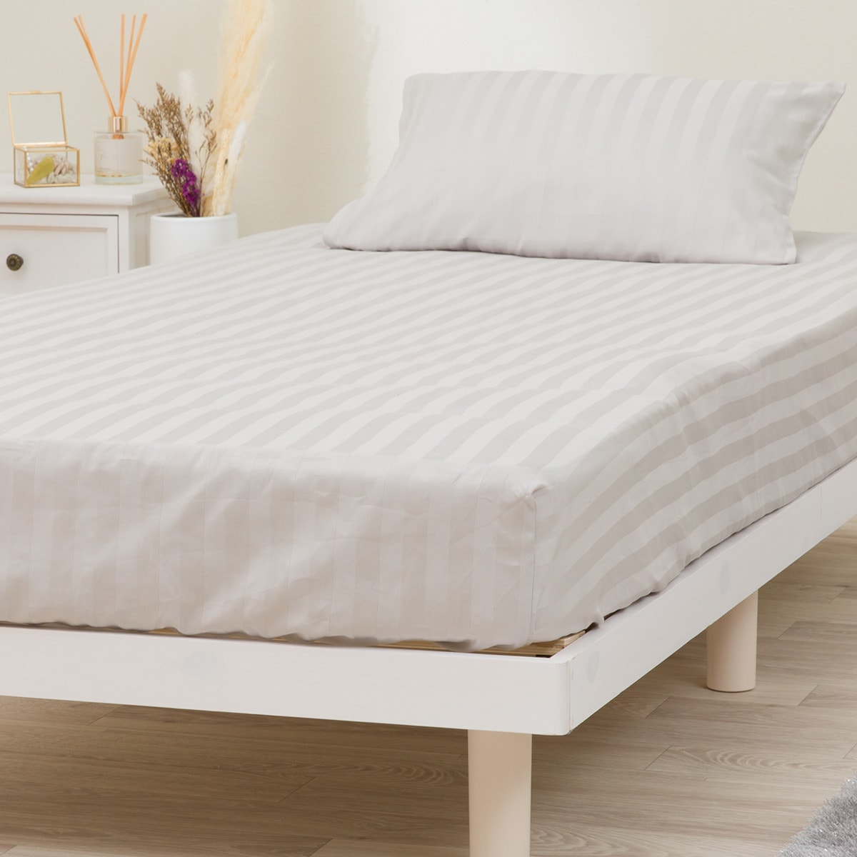 マルチすっぽりシーツ(ST02 NホテルGY) デコホーム シングル セミダブル ダブル 【期間限定価格：4/7まで】