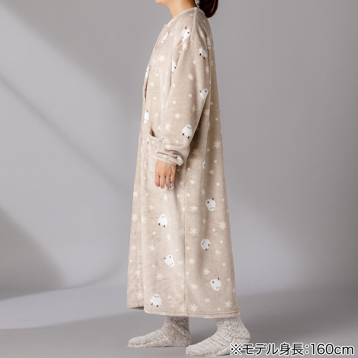 【デコホーム商品】着る毛布(Nウォーム シマエナガMO KM02 120)   【1年保証】