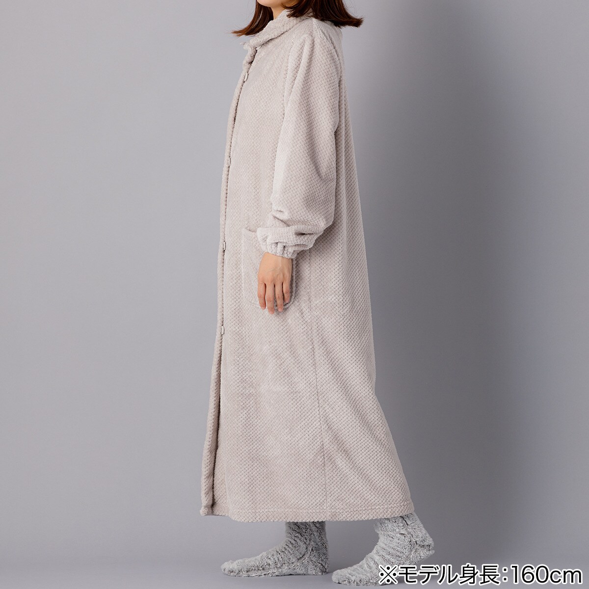 【デコホーム商品】着る毛布(Nウォーム パイナップルボアGY KM06 120)   【1年保証】