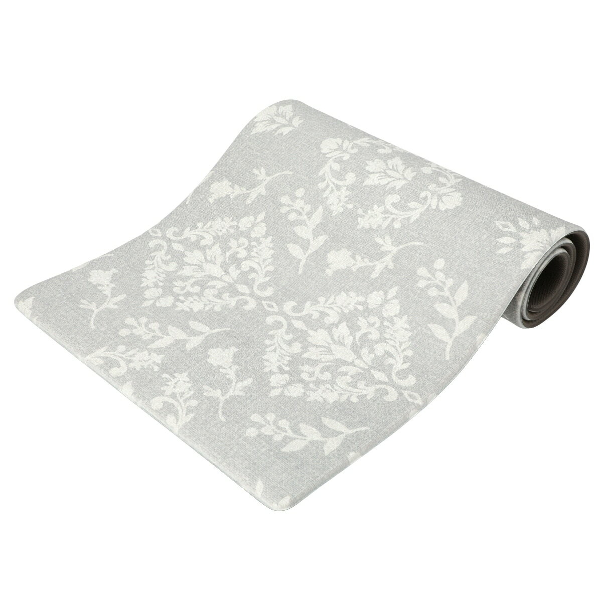 拭けるキッチン用クッションフロアマット(PVC ボーテGY)　  デコホーム