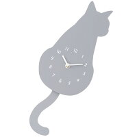 振り子時計 (ネコ GY EL010) ニトリ 【玄関先迄納品】 デコホーム