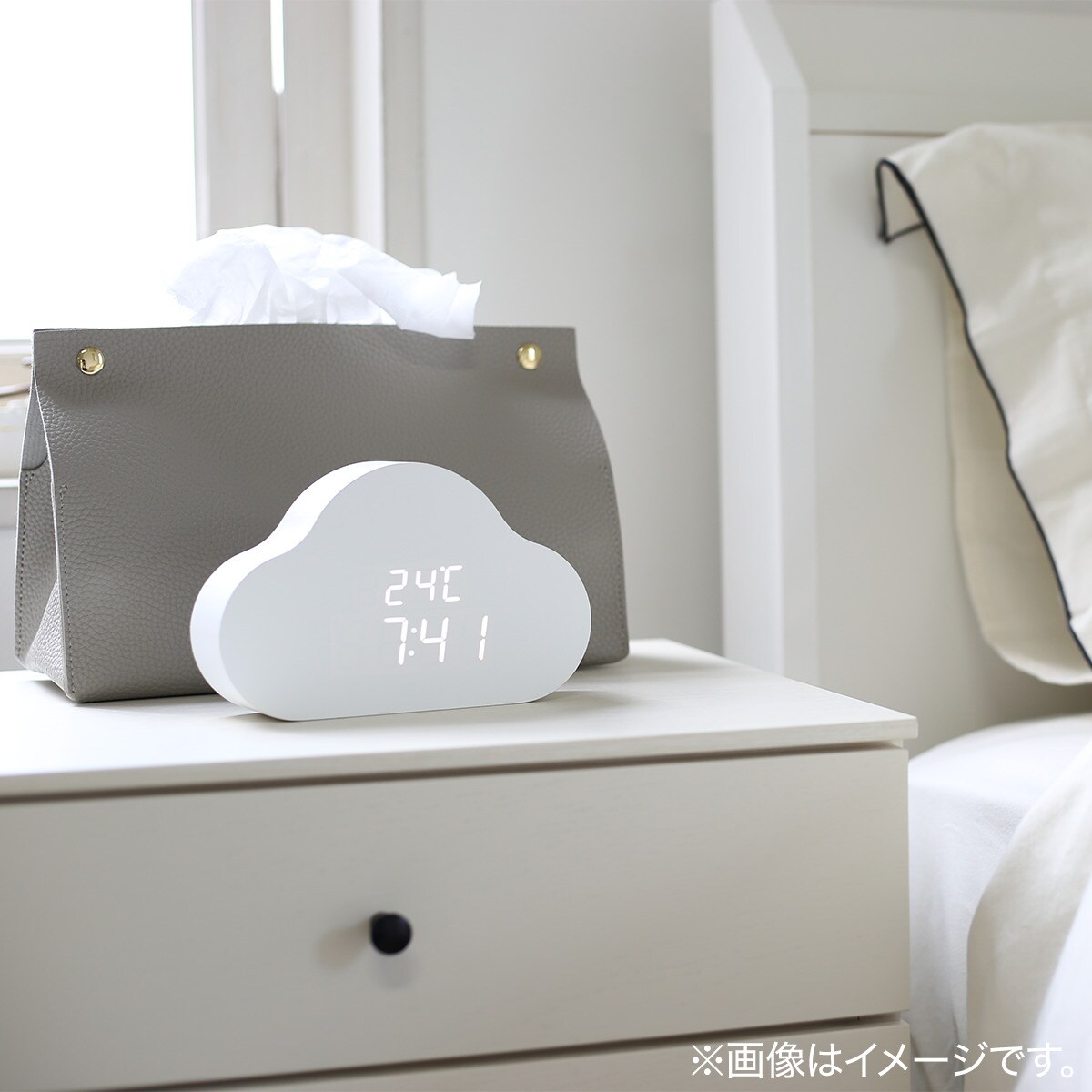 LEDデジタル時計 (クラウドガタ S758)   デコホーム