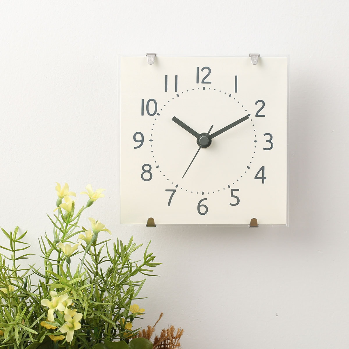 静音秒針 置き掛け兼用時計 (WH AR01)   デコホーム