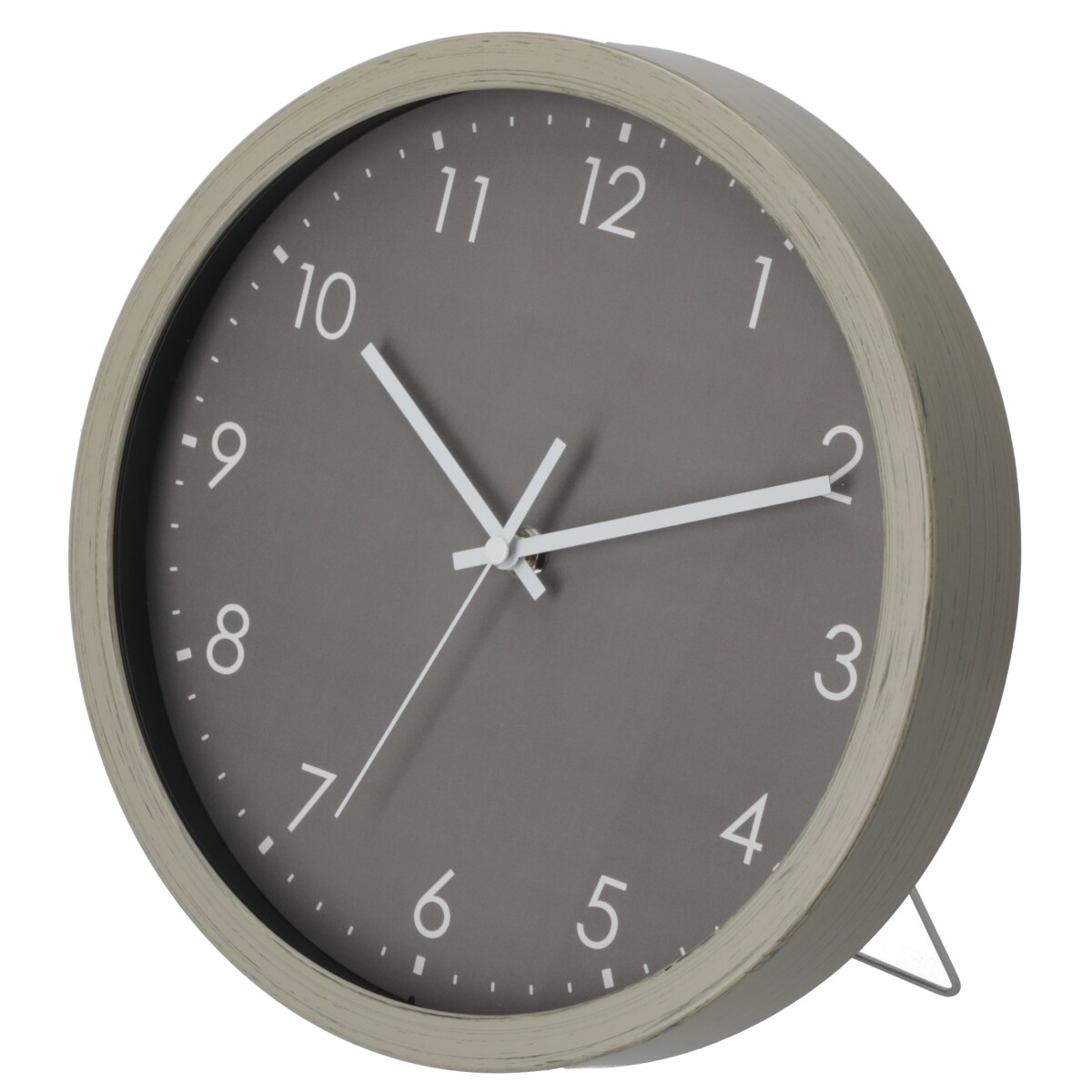 静音秒針 掛け置き兼用時計 (26Q GY FR885)   デコホーム