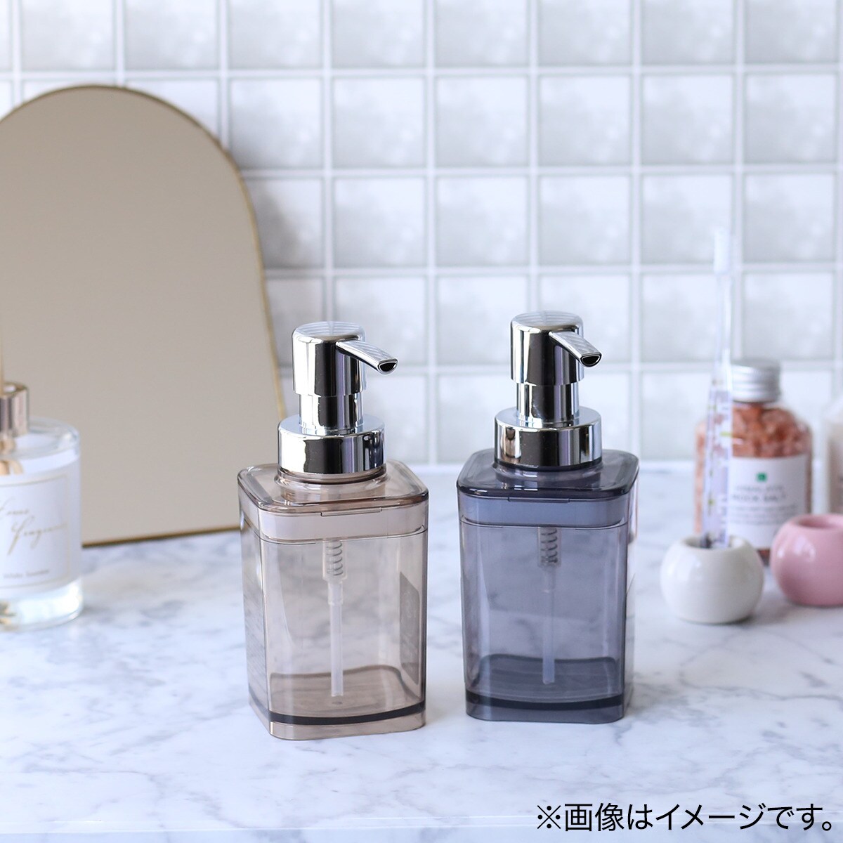 詰め替えやすいディスペンサー 泡タイプ (300mL BR)   デコホーム